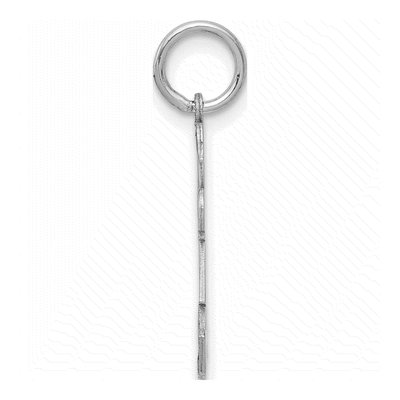 14K White Gold Girl Charm – view 3