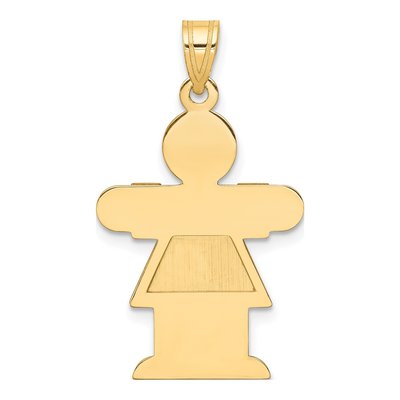 14K Yellow Gold Girl Hugs Charm – view 5