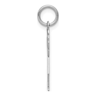 14K White Gold Girl Charm – view 3