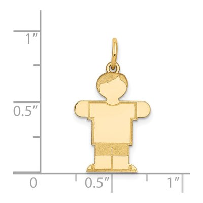 14K Yellow Gold Boy Charm – view 4