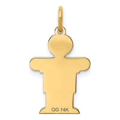 14K Yellow Gold Boy Charm – view 5