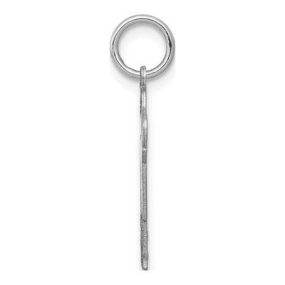 14K White Gold Boy Haircut Charm – view 3