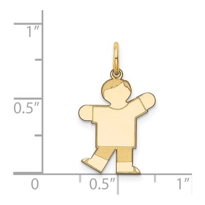 14K Yellow Gold Boy Charm – view 4