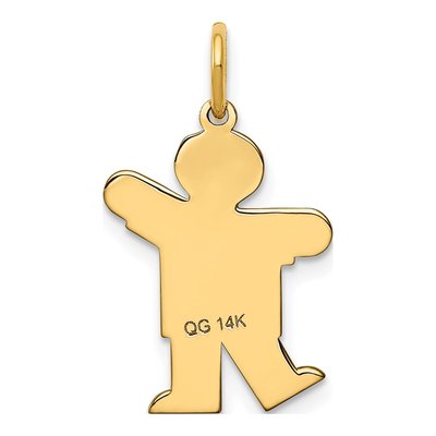 14K Yellow Gold Boy Charm – view 5