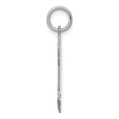 14K White Gold Boy Charm – view 3