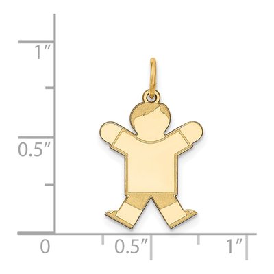 14K Yellow Gold Boy Charm – view 4