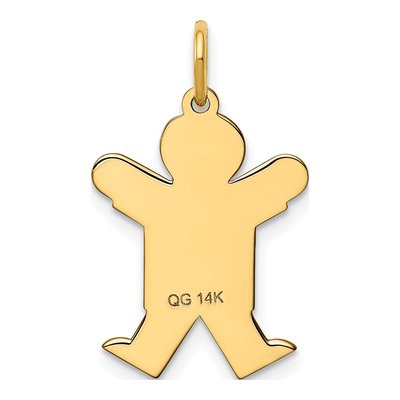 14K Yellow Gold Boy Charm – view 5