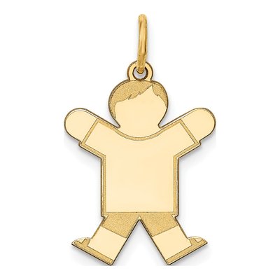 14K Yellow Gold Boy Charm