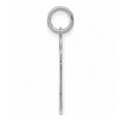 14K White Gold Boy Charm – view 3