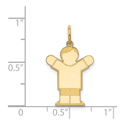 14K Yellow Gold Boy Charm – view 4