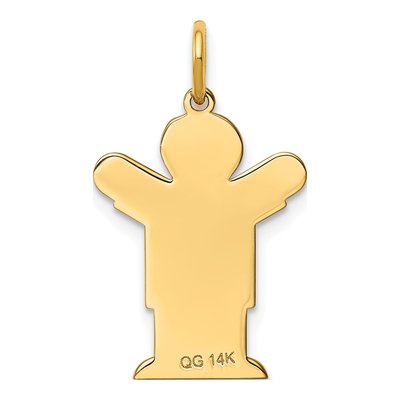 14K Yellow Gold Boy Charm – view 5