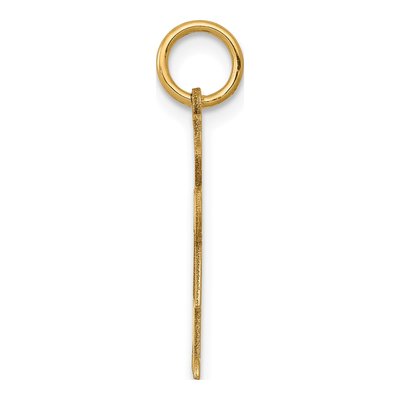 14K Yellow Gold Girl Dress Charm – view 3