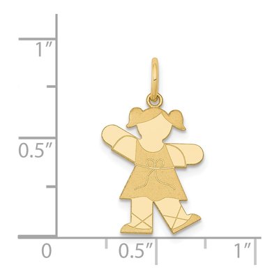 14K Yellow Gold Ballet Girl Charm – view 4
