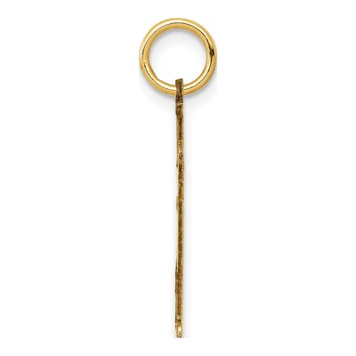 14K Yellow Gold Kids Small Boy Kiss Pendant – view 3