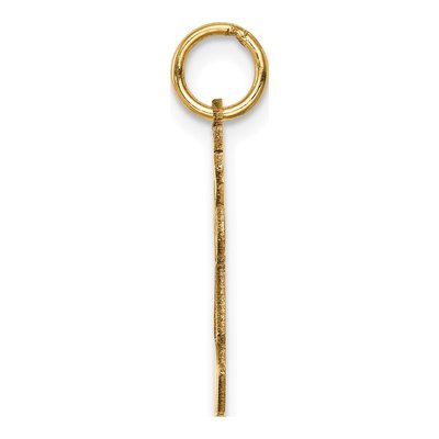 14K Yellow Gold Girl Dress Charm – view 3