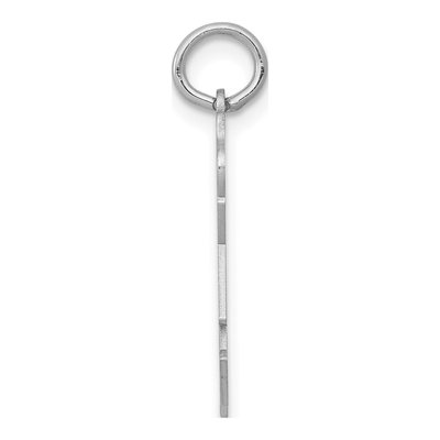 14K White Gold Girl Dress Charm – view 3