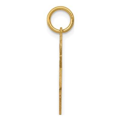 14K Yellow Gold Girl Dress Charm – view 3