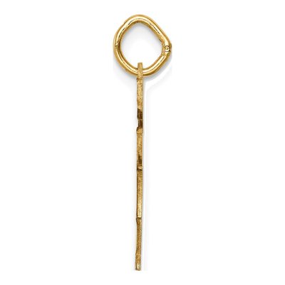 14K Yellow Gold Kids Stars Stripes Girl Charm – view 3