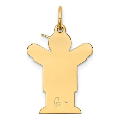 14K Yellow Gold Boy Charm – view 5