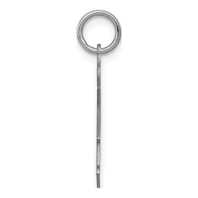 14K White Gold Girls' Floral Dress Charm – view 2