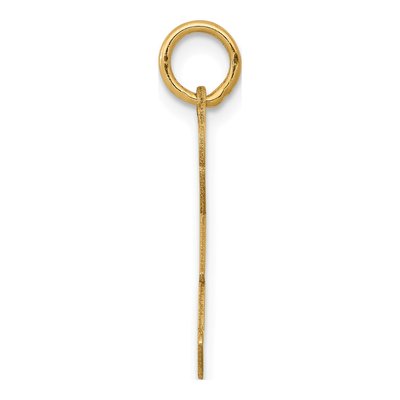 14K Yellow Gold Girl Dress Charm – view 3