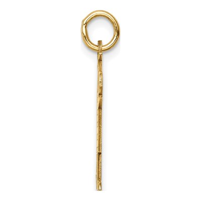 14K Yellow Gold Kids Stars Stripes Kiss Charm – view 3