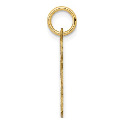 14K Yellow Gold Kids Boy Kiss Pendant – view 2