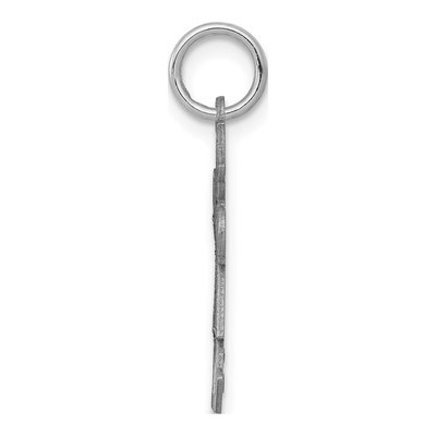 14K White Gold Small Heart Kiss Charm – view 3