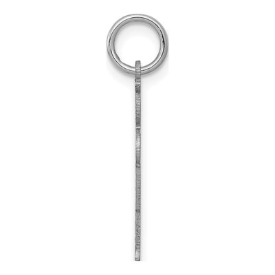 14K White Gold Boy Shirt Heart Charm – view 2