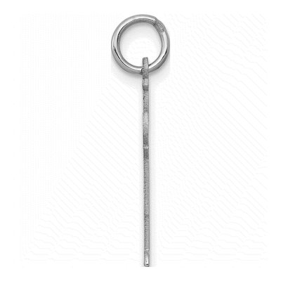14K White Gold Kids Heart Shirt Boy Charm – view 3