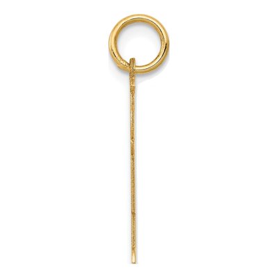 14K Yellow Gold Heart Shirt Charm – view 3