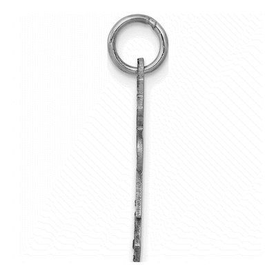 14K White Gold Small Heart Charm – view 3
