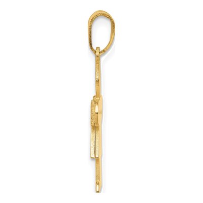 14K Yellow Gold Girl Hugs Charm – view 2