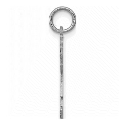 14K White Gold Kids Heart Charm – view 3