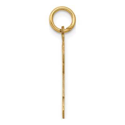 14K Yellow Gold Small Heart Girl Charm – view 3