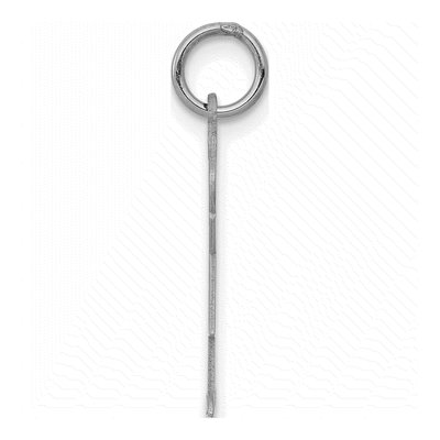 14K White Gold Kids Small Heart Charm – view 3