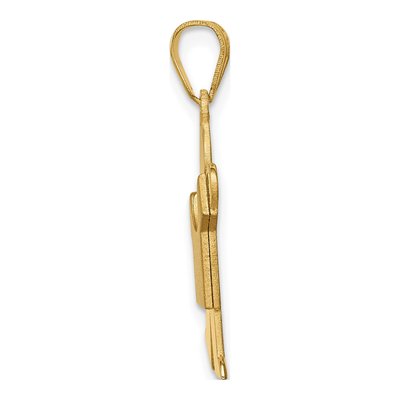 14K Yellow Gold Boy Kiss Charm – view 3