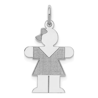 Sterling Silver Hugs Kid Charm