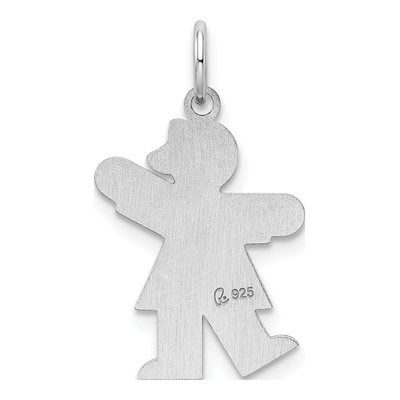 Sterling Silver Kiss Kid Charm – view 4