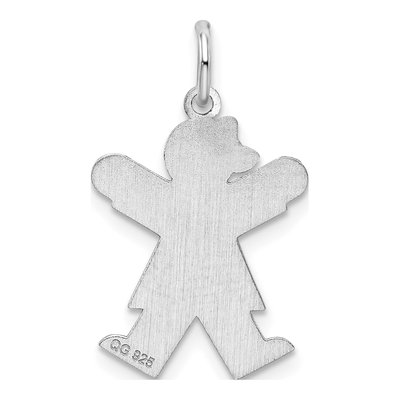 Sterling Silver 'joy' Kid Charm – view 4