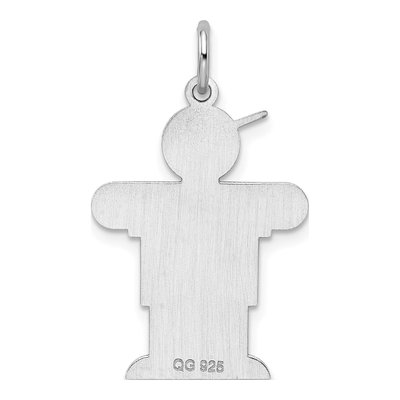 Sterling Silver Hugs Kid Pendant – view 4
