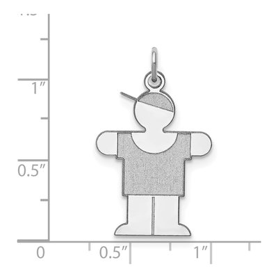 Sterling Silver Hugs Kid Pendant – view 5