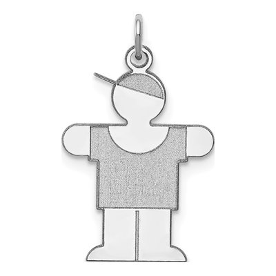 Sterling Silver Hugs Kid Pendant