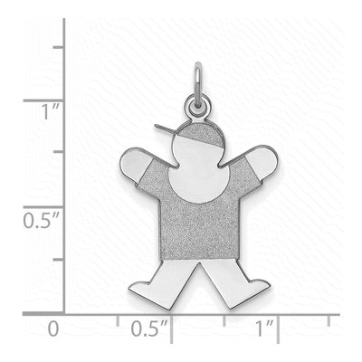 Sterling Silver Joy Kid Pendant – view 4
