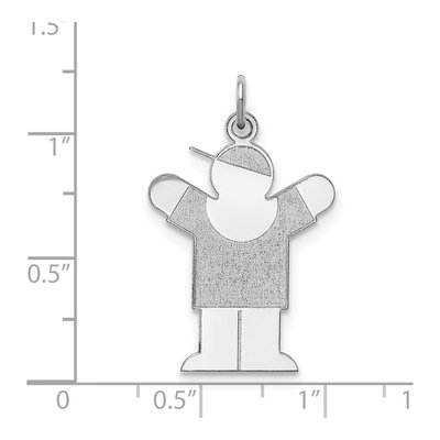 Sterling Silver Love Kid Charm – view 3