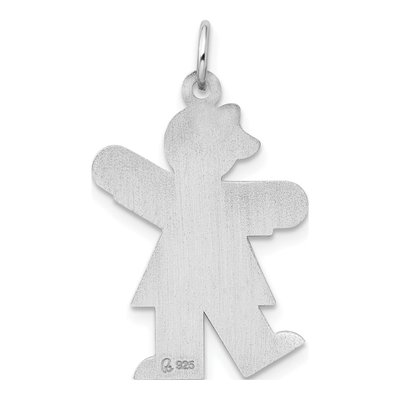 Sterling Silver Kiss Kid Charm – view 4