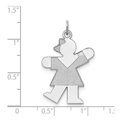 Sterling Silver Kiss Kid Charm – view 5