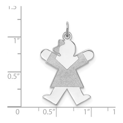 Sterling Silver Joy Kid Charm – view 5