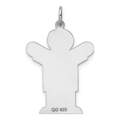 Sterling Silver Kid Pendant – view 3