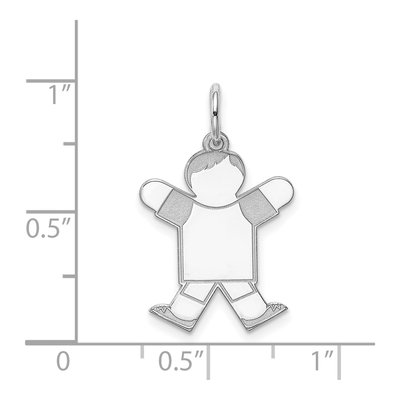 Sterling Silver Personalized Kid Charm – view 3
